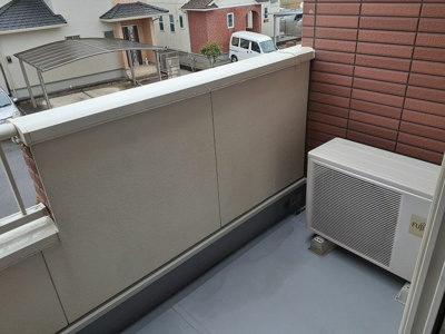 【バルコニー】 | ハピネスＡ | 暖かな日差しのふりそそぐバルコニー