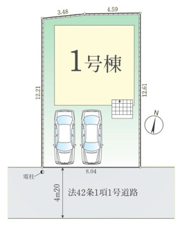 【区画図】 | 所沢市下安松2期　全1棟　1号棟 | 所沢市下安松2期　全1棟　1号棟