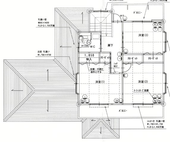 泉南市新家・中古戸建・90117の間取り|2階間取り図