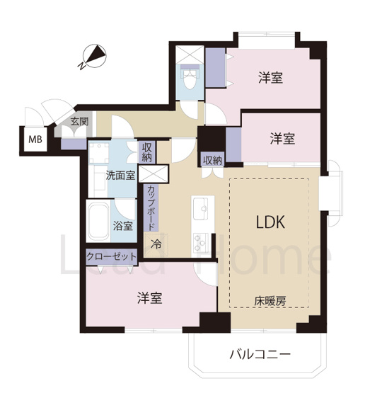【間取り】 | サン・フローラハイツ渋谷