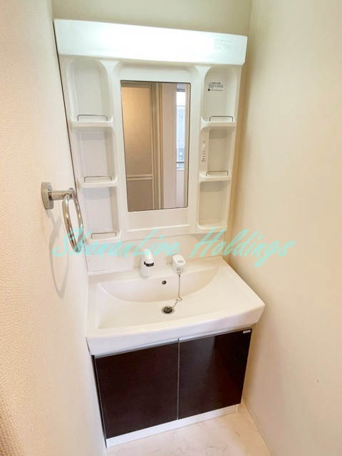 ブリスガーデンⅠの洗面所|独立洗面台付きの脱衣所