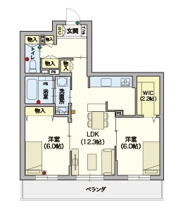 (シニア限定)Gloireの間取り|シニアに優しい充実した設備
