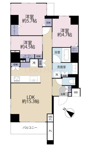 【間取り】 | ビバリーホームズ松濤