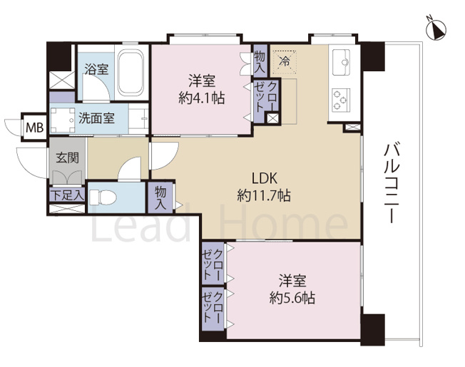 【間取り】 | ビューネ渋谷桜丘
