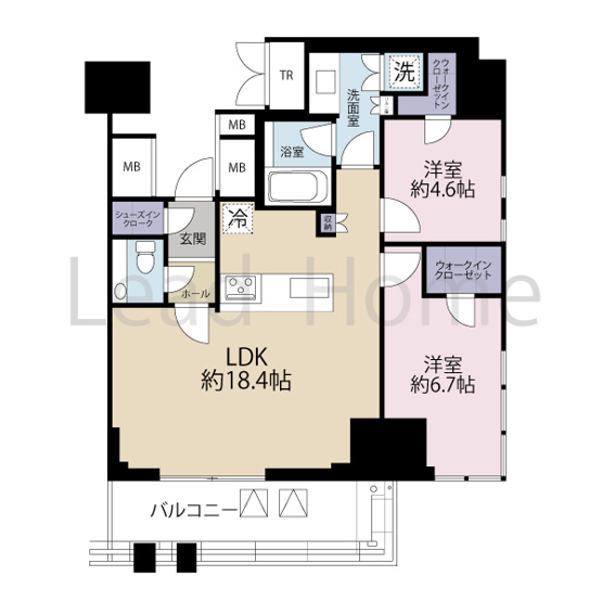 【間取り】 | プラウドタワー渋谷