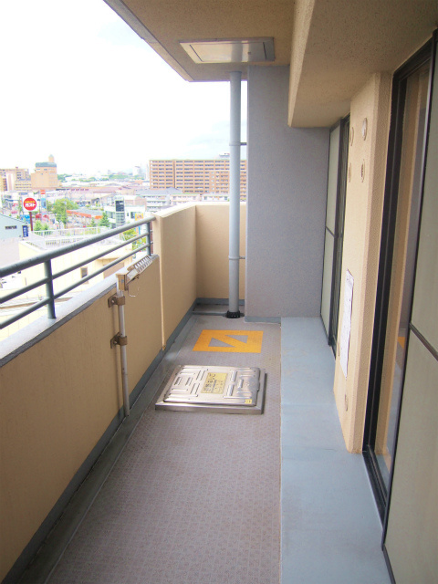 久留米市東櫛原町の賃貸マンションのバルコニー|お洗濯にも便利なバルコニー付き