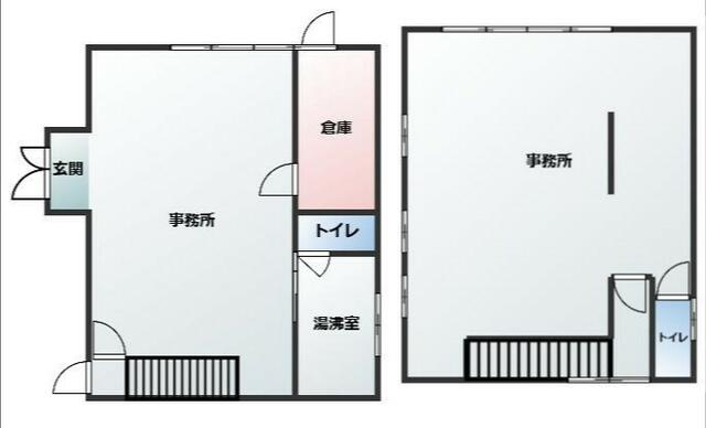 鹿沼市晃望台　事務所の間取り