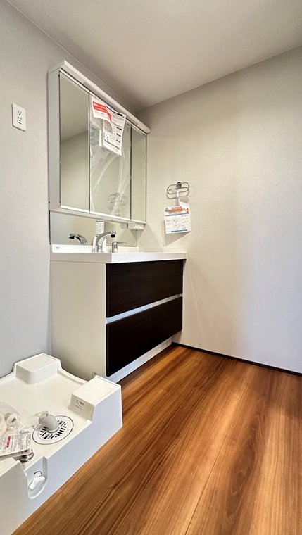 南栗橋戸建の洗面所