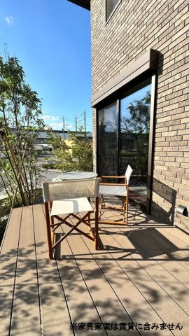 南栗橋戸建のバルコニー