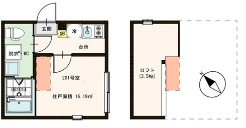 KOMOREBI の間取り