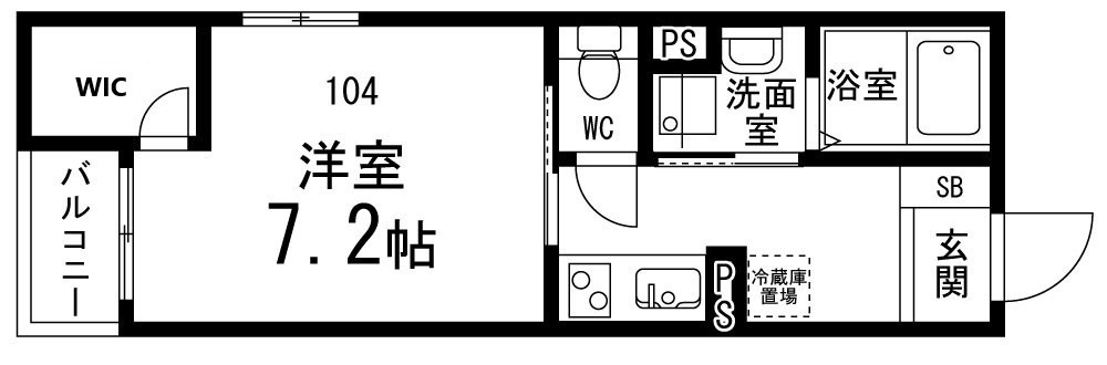 ペアレシア泉ヶ丘Ⅸの間取り