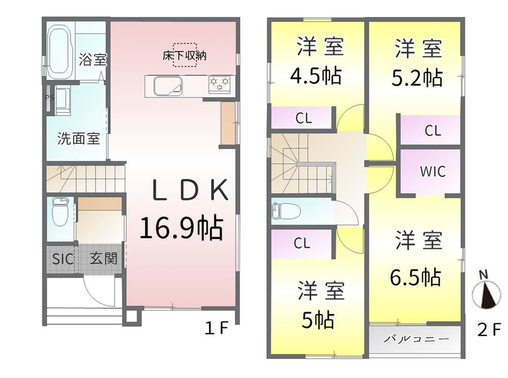 守山区鳥羽見3期(全1棟)の間取り