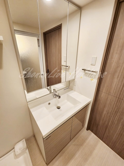 平塚市明石町の賃貸マンションの洗面所