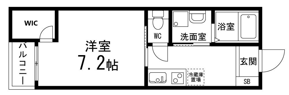 ペアレシア泉ヶ丘Ⅸの間取り