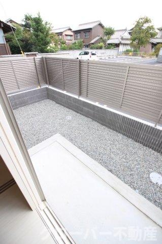 セジュール澄Ⅱ A棟のバルコニー|庭（専用庭）