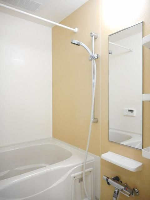 ラ　プルメリアの浴室