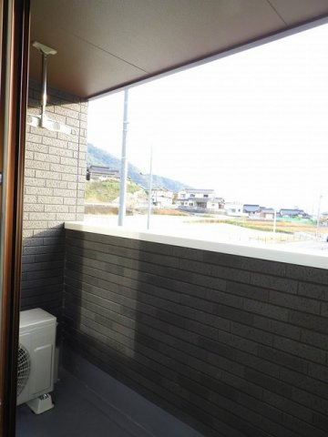 アップフィールド　Ⅱのバルコニー|落ち着いた時間を過ごせるバルコニーです