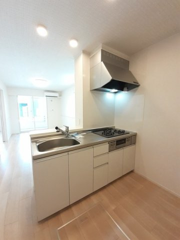 ラルーチェ畠敷　Ⅰのキッチン|コンパクトなキッチンで掃除もラクラク