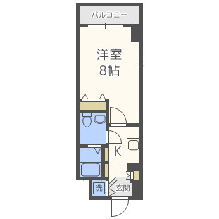 ルクレ難波の間取り