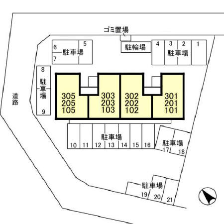 マースピアの区画図
