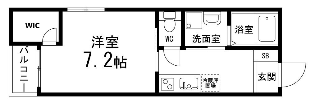 ペアレシア泉ヶ丘Ⅸの間取り