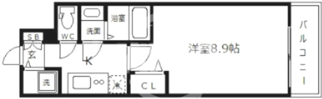 プライムアーバン御堂筋本町の間取り|プライムアーバン御堂筋本町　間取り