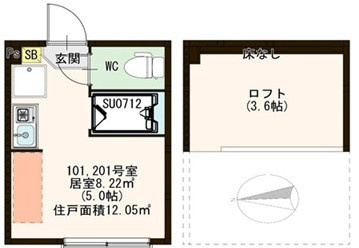 エスペラーテラス平井の間取り