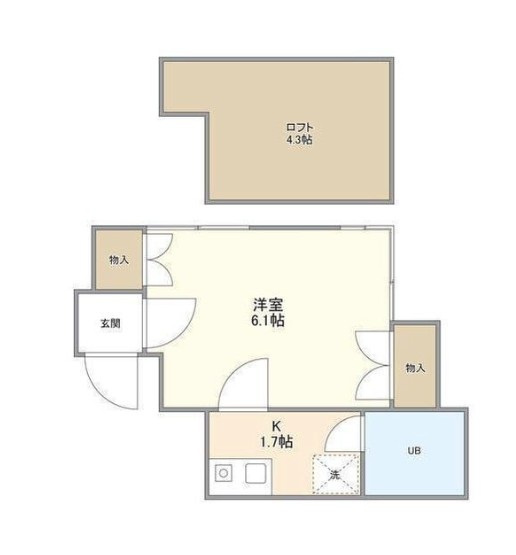 カーサ川口の間取り|間取りです。