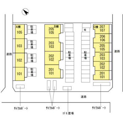 【区画図】 | ガーデンハウス B棟