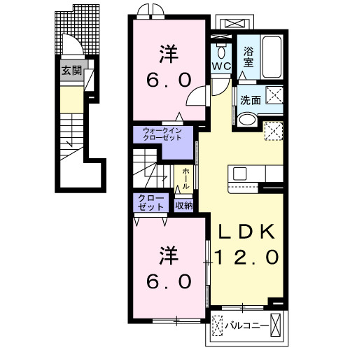 【間取り】 | ヴィアーレⅡ