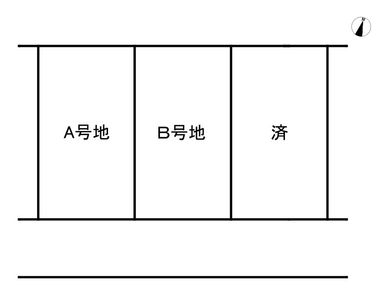 姫路市網干区北新在家/売土地の区画図