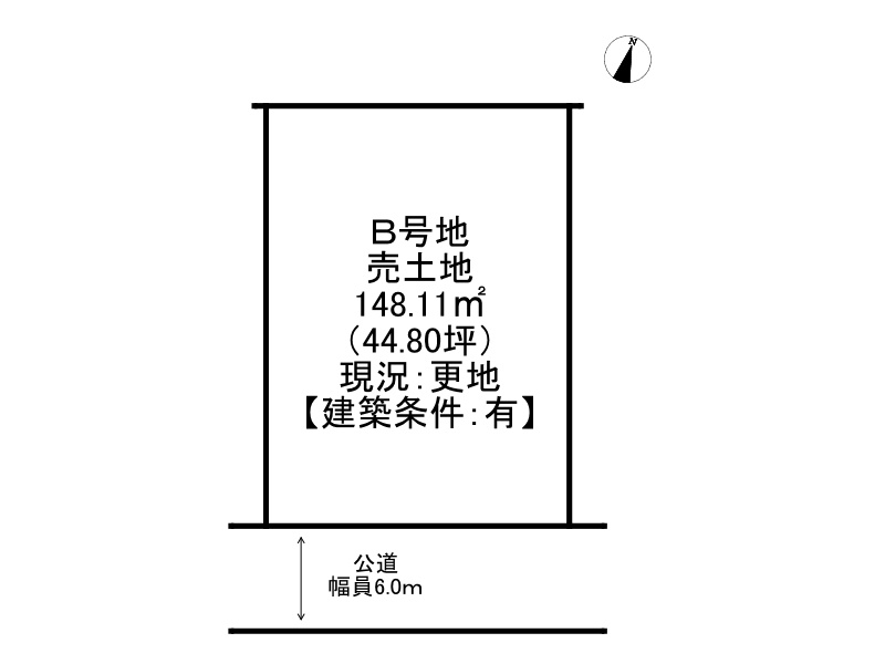姫路市網干区北新在家/売土地の土地図