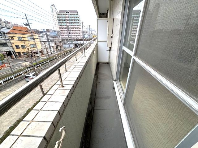 ヒルズ六甲のバルコニー