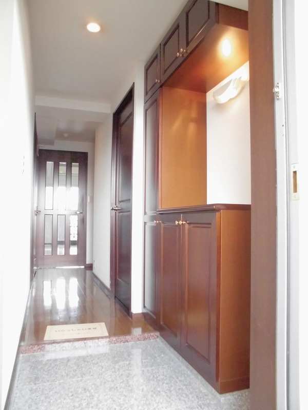 熊本市中央区新大江３丁目の賃貸マンションの玄関