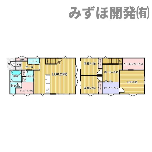 天童市大字山元1025の間取り