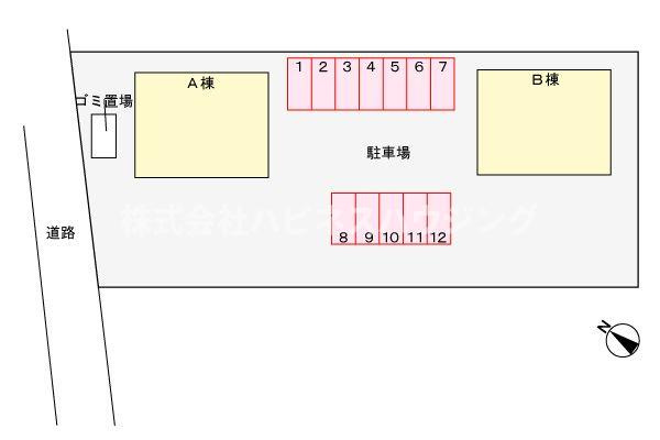 レイクタウン城山Ａの区画図