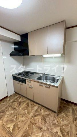 大阪市東淀川区東中島２丁目の賃貸マンションのキッチン