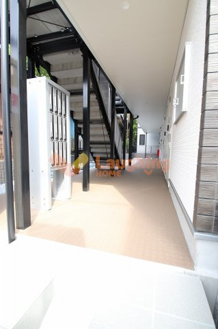 久留米市大石町のアパートのロビー|清潔なロビーです