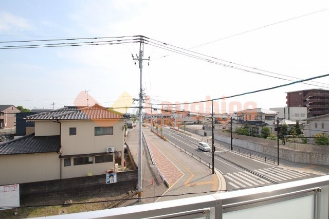 久留米市大石町のアパートの展望