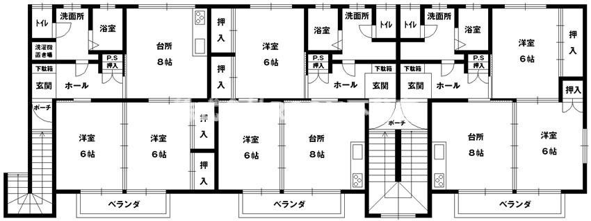 蓼池マンションルビィの間取り