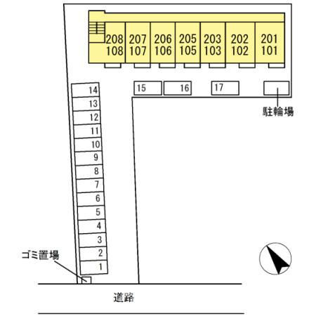 メゾン アイジュの区画図