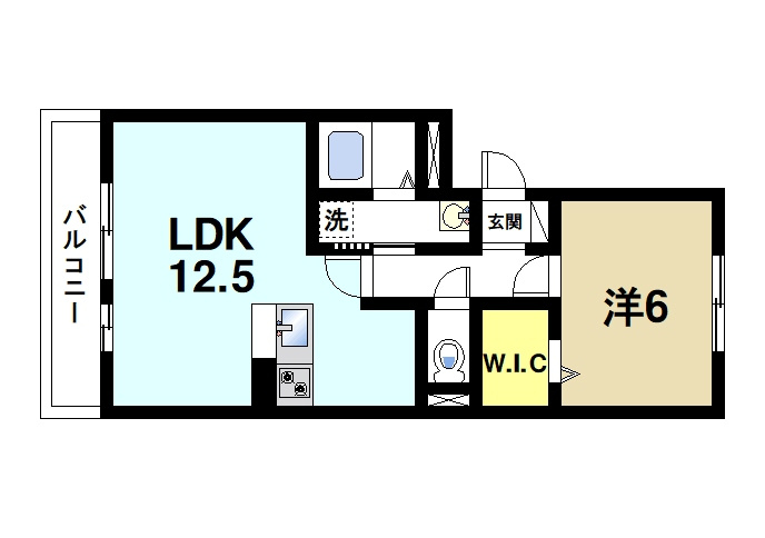 アンソレイユの間取り|広いリビングが魅力的な間取りです