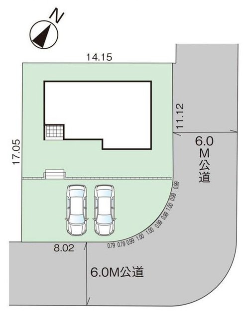グラファーレ　赤磐市桜が丘東【１２期】【仲介手数料無料】の区画図