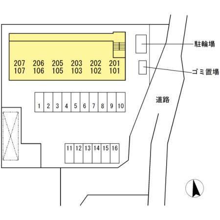 リバーサイド マロニエの区画図