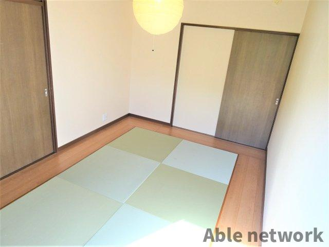 神栖市深芝南３丁目のアパートの和室|和室６帖（琉球畳調）