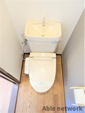 神栖市深芝南３丁目のアパートのトイレ|温水洗浄便座