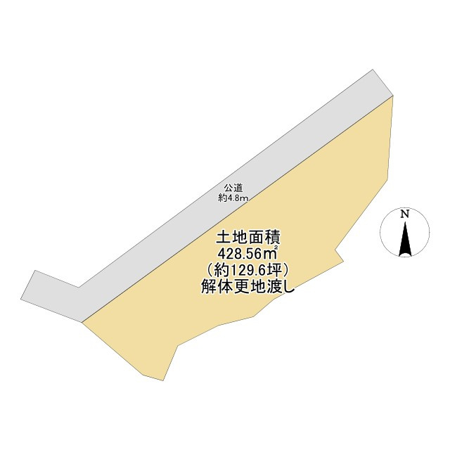 津市安濃町妙法寺 売土地の土地図