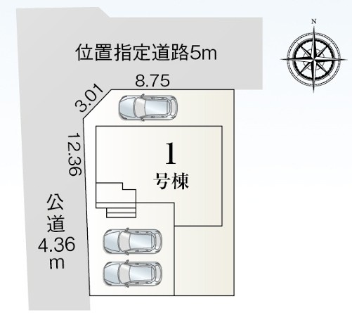 【区画図】 | 豊橋市高師町 59期 新築一戸建て 1号棟 | 1号棟の区画図です