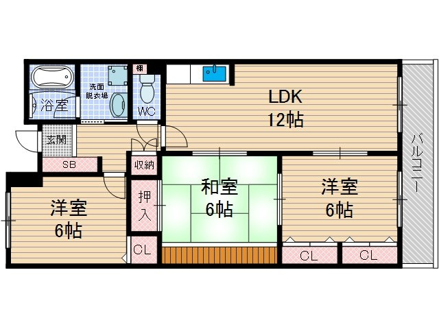 【間取り】 | プランドール南茨木