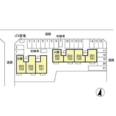 【駐車場】 | ロイヤルあけぼの AB